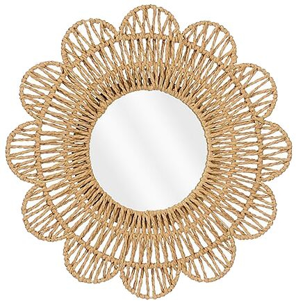 Spiegel Novellara rond 39 cm bruin small