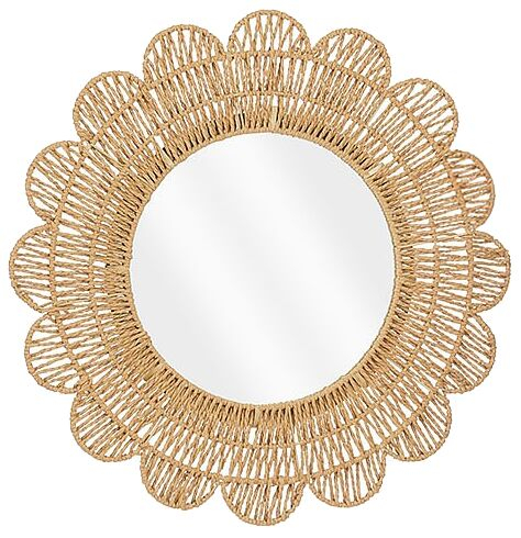 Spiegel Novellara rond 60 cm bruin large