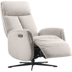 Relaxfauteuil Assele elektrisch lichtgrijs