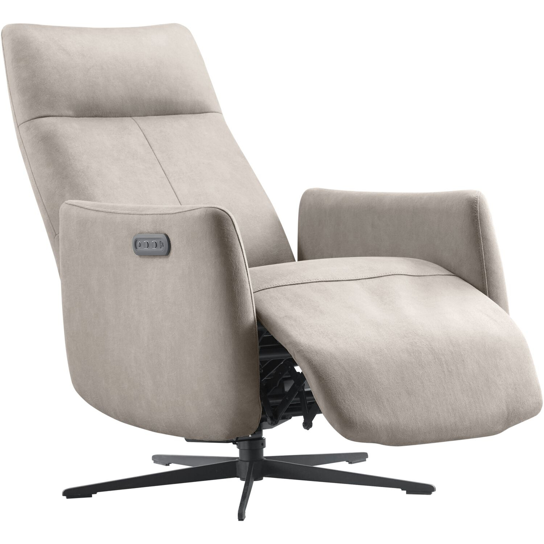Relaxfauteuil Lanciare elektrisch lichtgrijs