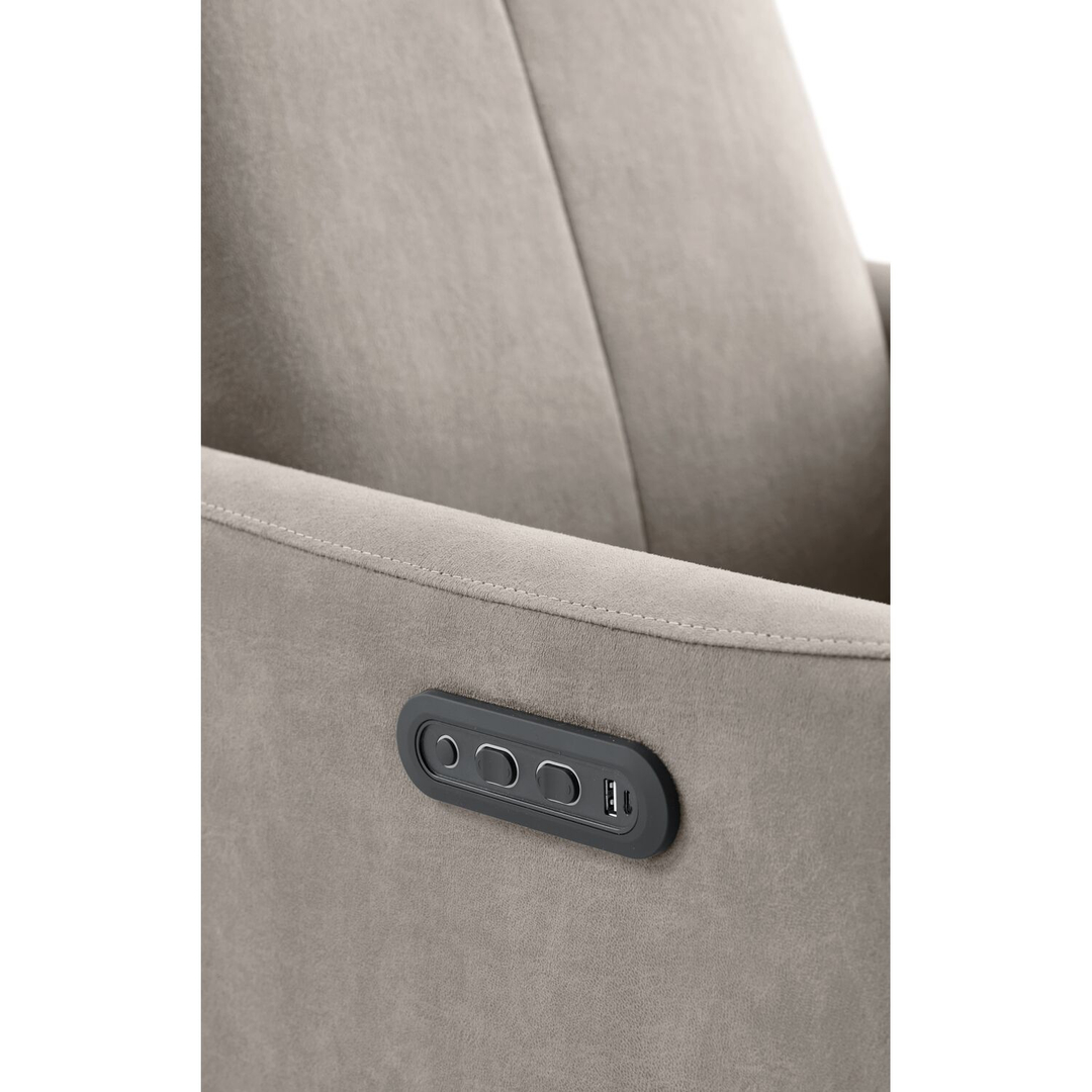 Relaxfauteuil Lanciare elektrisch lichtgrijs