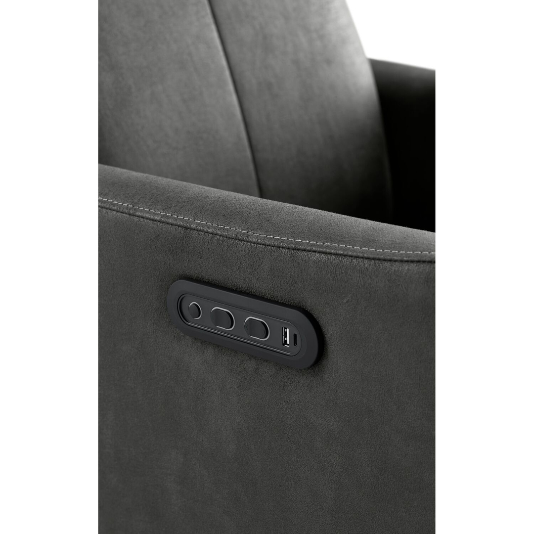 Relaxfauteuil Lanciare elektrisch antraciet