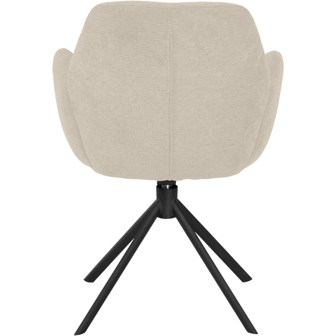 Eetkamerstoel Loranzo draaibaar beige