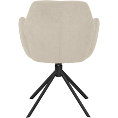 Eetkamerstoel Loranzo draaibaar beige