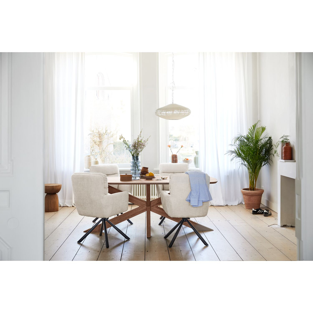 Eettafel Walden eikenhout 200x100 cm Deens ovaal
