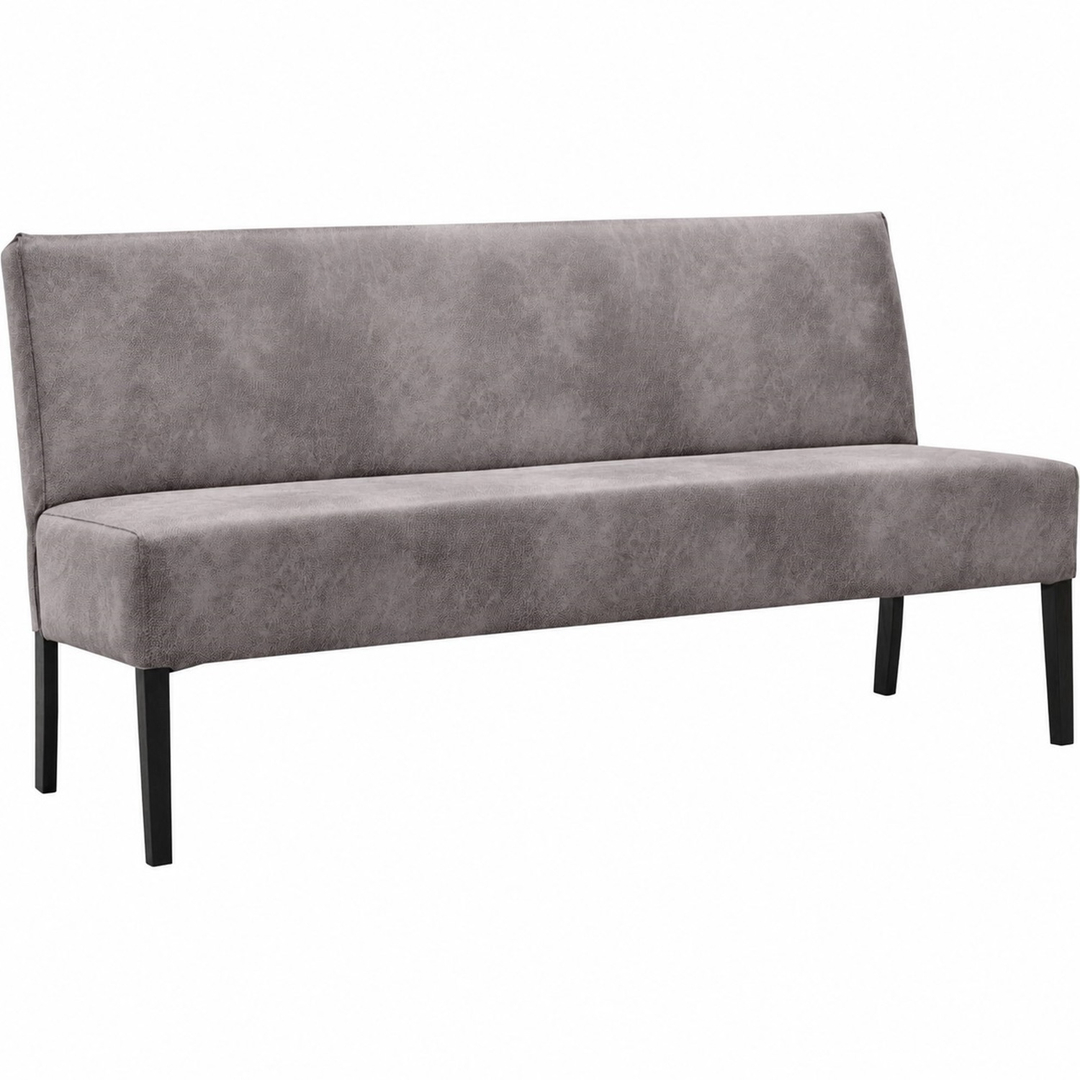 Eetkamerbank Avanza 170 cm microleder donkergrijs