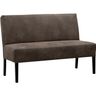Eetkamerbank Avanza 130 cm microleder donkergrijs