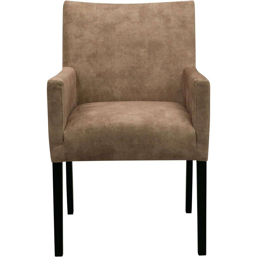 Eetkamerstoel Avanza met armleuning velvet beige