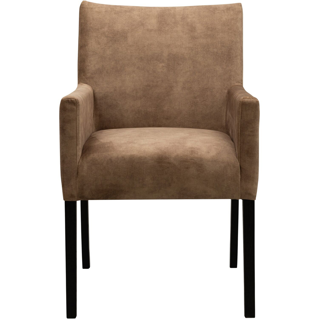 Eetkamerstoel Avanza met armleuning velvet ecru