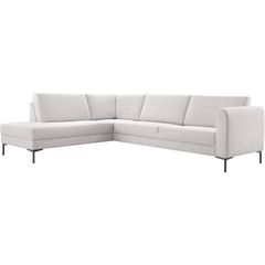 Hoekbank links Arluno grijs basic comfort