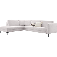 Hoekbank links Arluno grijs basic comfort