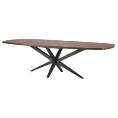 Uitschuifbare eettafel Mascaro 200/260x102 cm Deens ovaal