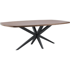 Eettafel Mascaro 190x102 cm Deens ovaal dark mango