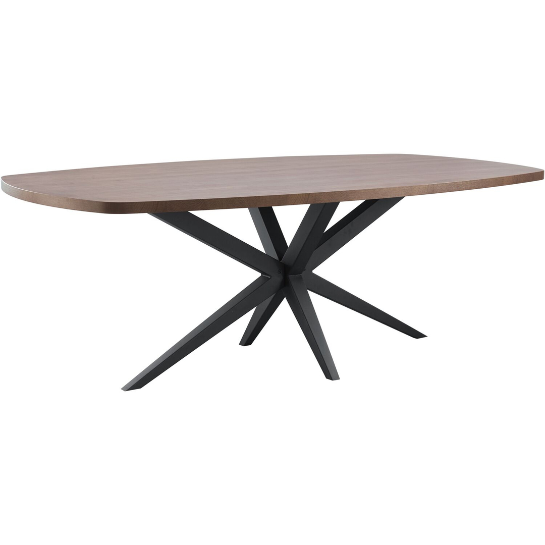 Eettafel Mascaro 275x130 cm Deens ovaal dark mango