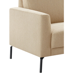2,5 zitsbank Moscato koudschuim beige relaxfunctie links
