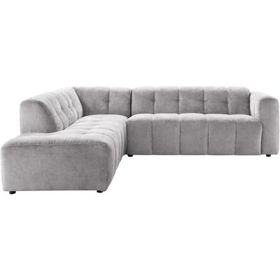 Hoekbank links Vizela grijs premium comfort