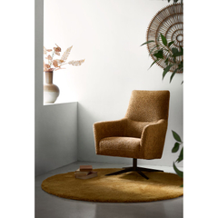 Draaifauteuil Duna okerbruin