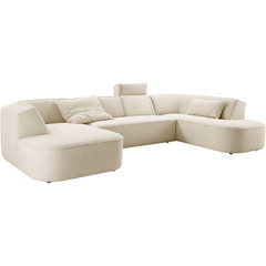 Elementenbank links Baricci ecru breed premium comfort