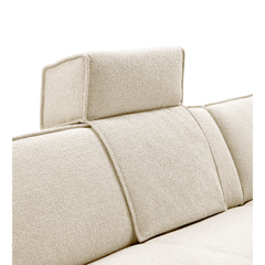 Elementenbank links Baricci ecru breed premium comfort