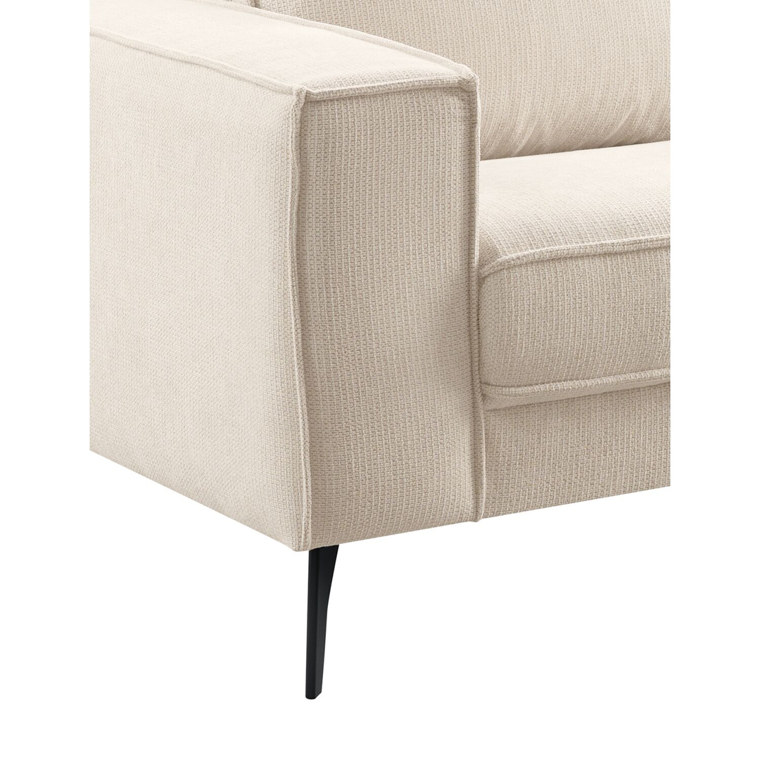 2,5 zitsbank Barrio ecru 2x70 basic comfort