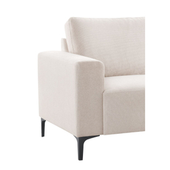 Hoekbank rechts Fabria beige basic comfort