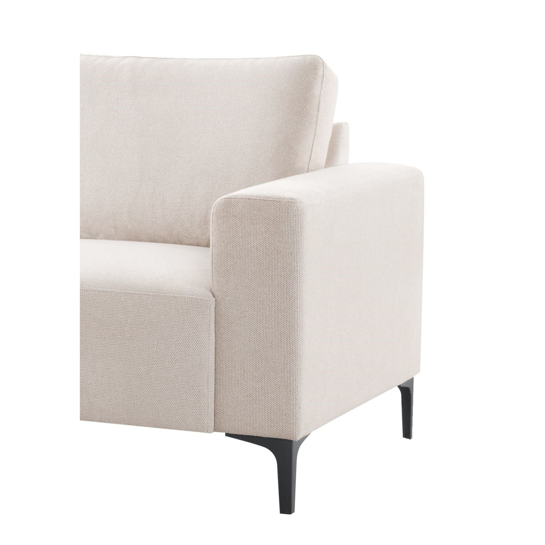 Hoekbank Links Fabria beige basic comfort