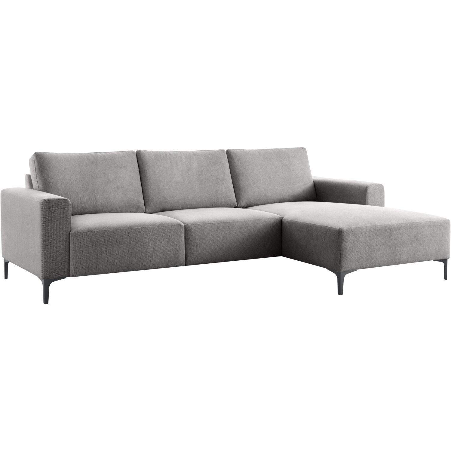 Hoekbank rechts Fabria donkergrijs basic comfort