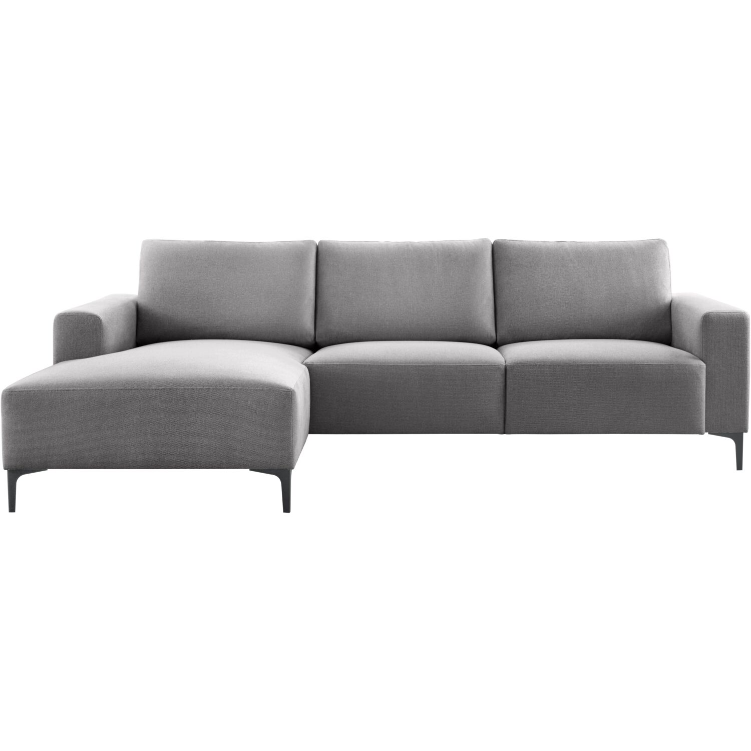 Hoekbank links Fabria donkergrijs basic comfort
