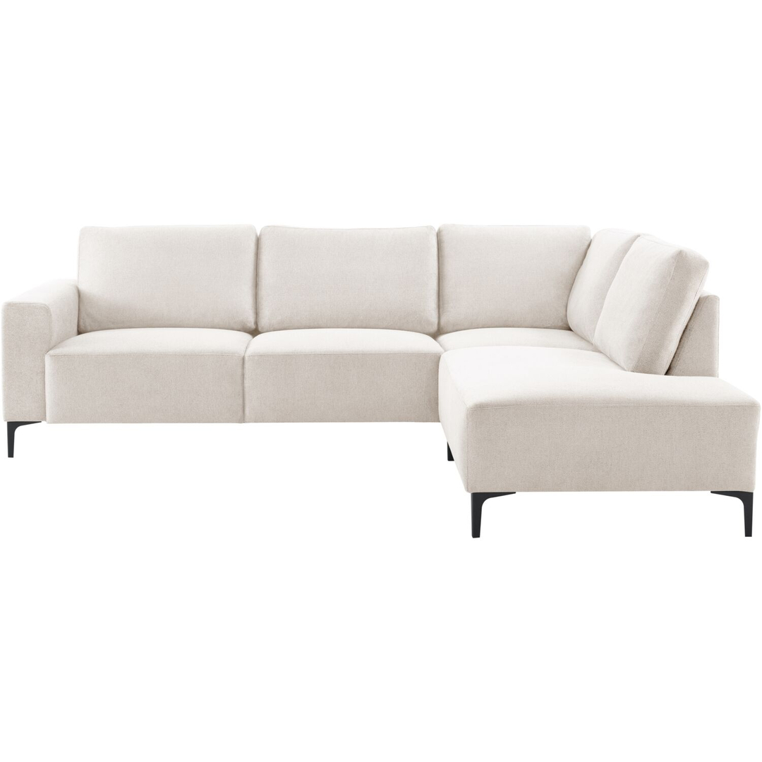 Hoekbank rechts Fabria middel beige basic comfort