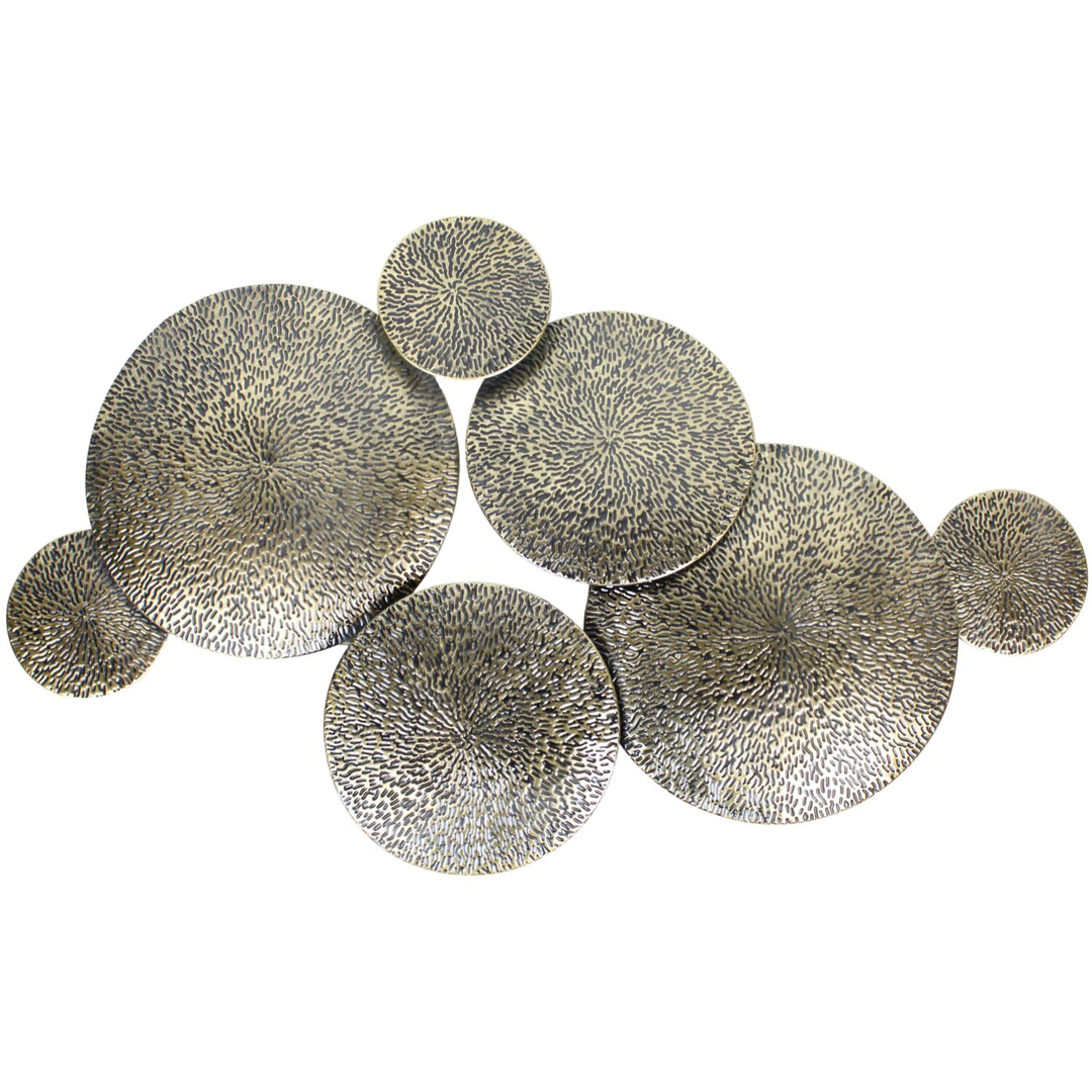Wanddecoratie Positano metaal antiek goud