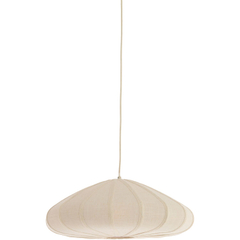 Hanglamp Cantilupo S wit linnen 1-lichts