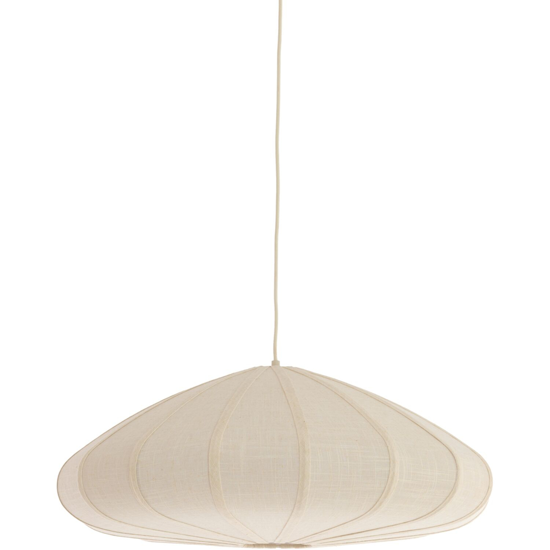 Hanglamp Cantilupo L wit linnen 1-lichts