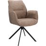 Eetkamerstoel Ombrone draaibaar chenille taupe