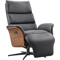 Relaxfauteuil Liri elektrisch zwart