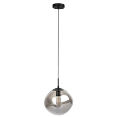 Hanglamp Macato zwart smoke glas 1-lichts