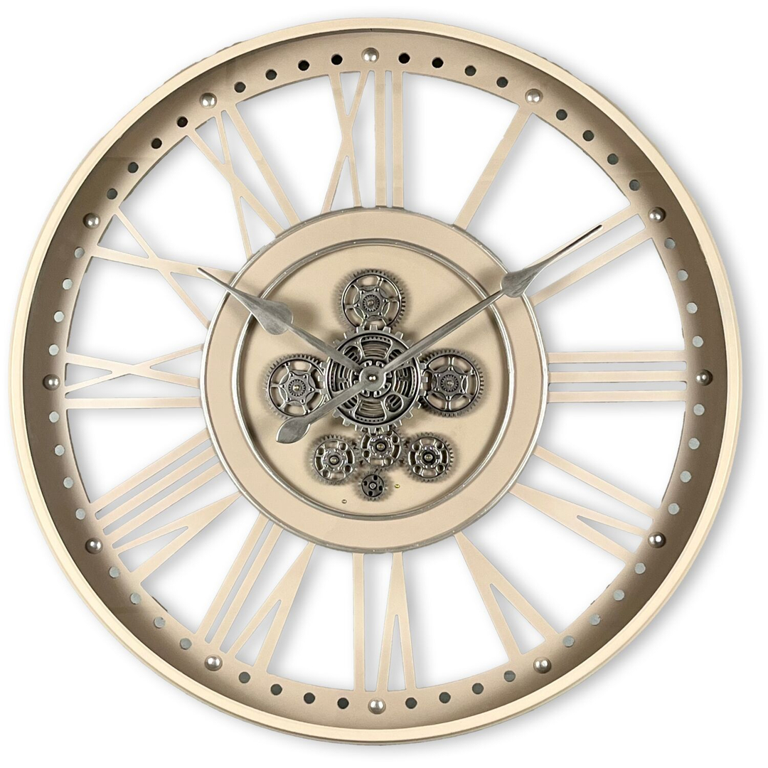 Klok Nimar metaal rond 80cm taupe open dessin 45