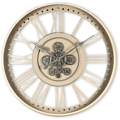 Klok Nimar metaal rond 80cm taupe open dessin 45