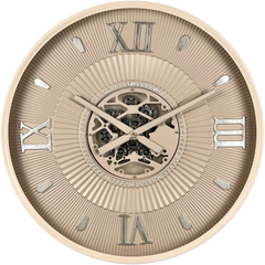 Klok Nimar metaal rond 60cm taupe dessin 54
