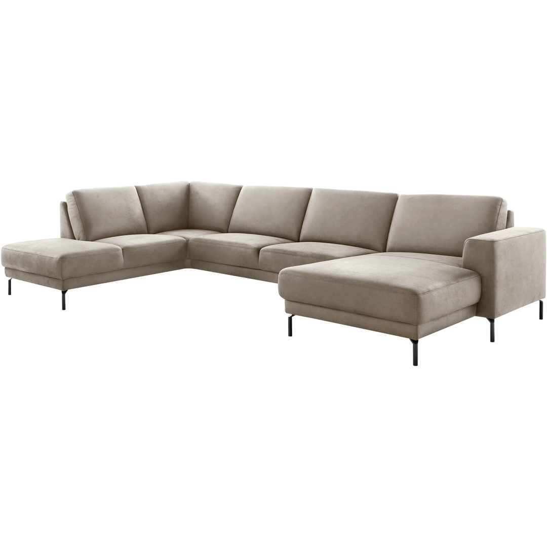 Hoekbank links Moscato traagschuim beige relaxfunctie