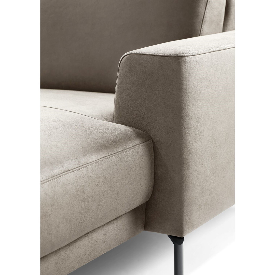 Hoekbank links Moscato traagschuim beige relaxfunctie