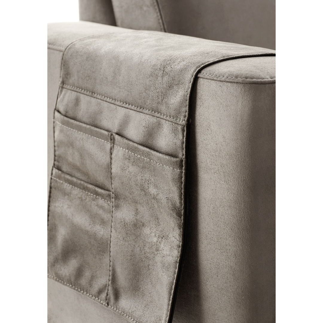 Hoekbank links Moscato traagschuim beige relaxfunctie
