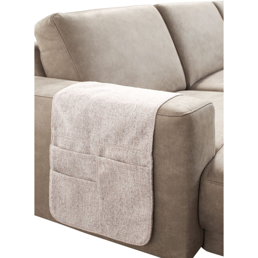 Hoekbank links Moscato traagschuim beige relaxfunctie
