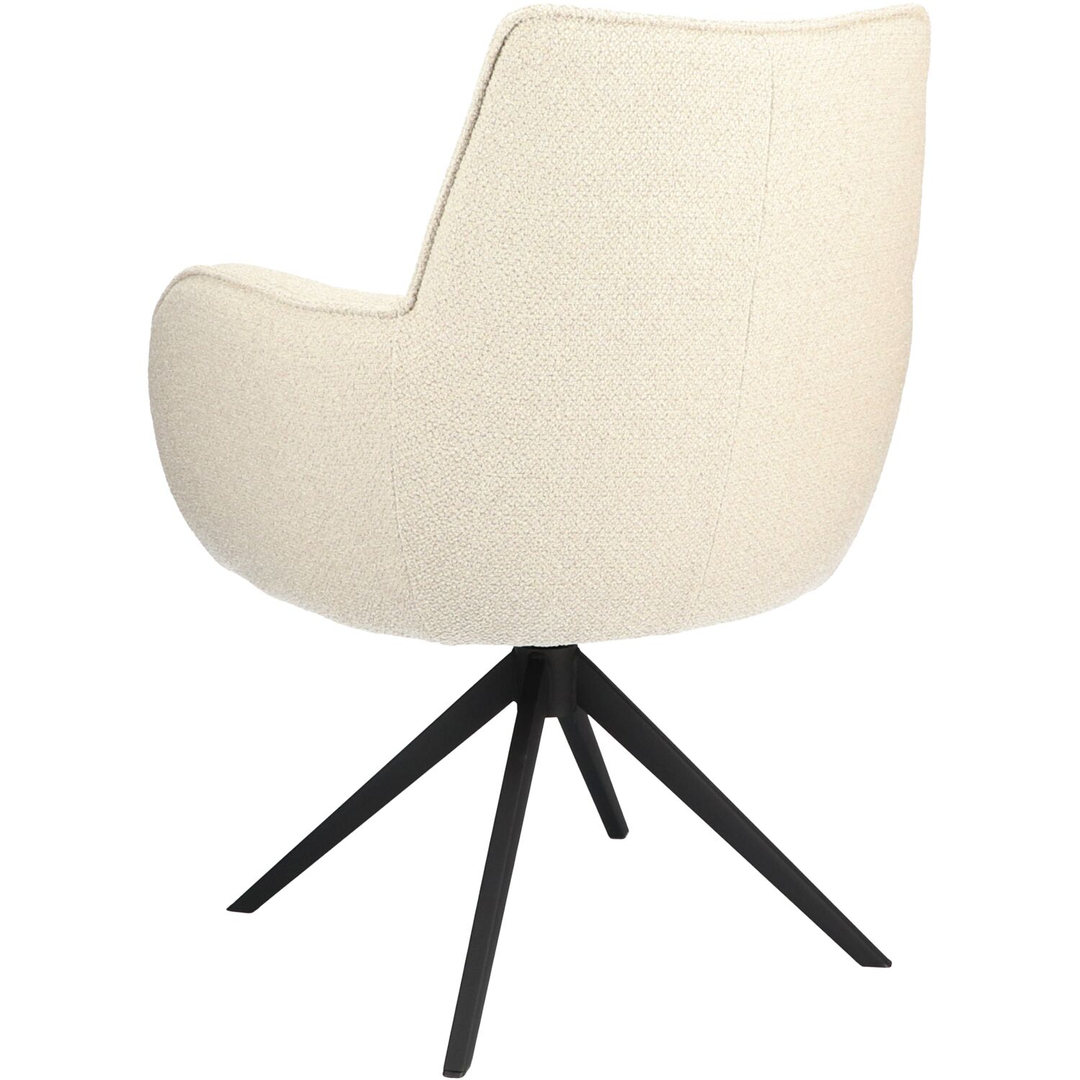 Eetkamerstoel Derio draaibaar beige