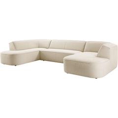 Elementenbank rechts Baricci ecru breed premium comfort