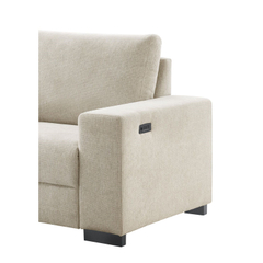 Hoekbank links Florance HR koudschuim beige relaxfunctie