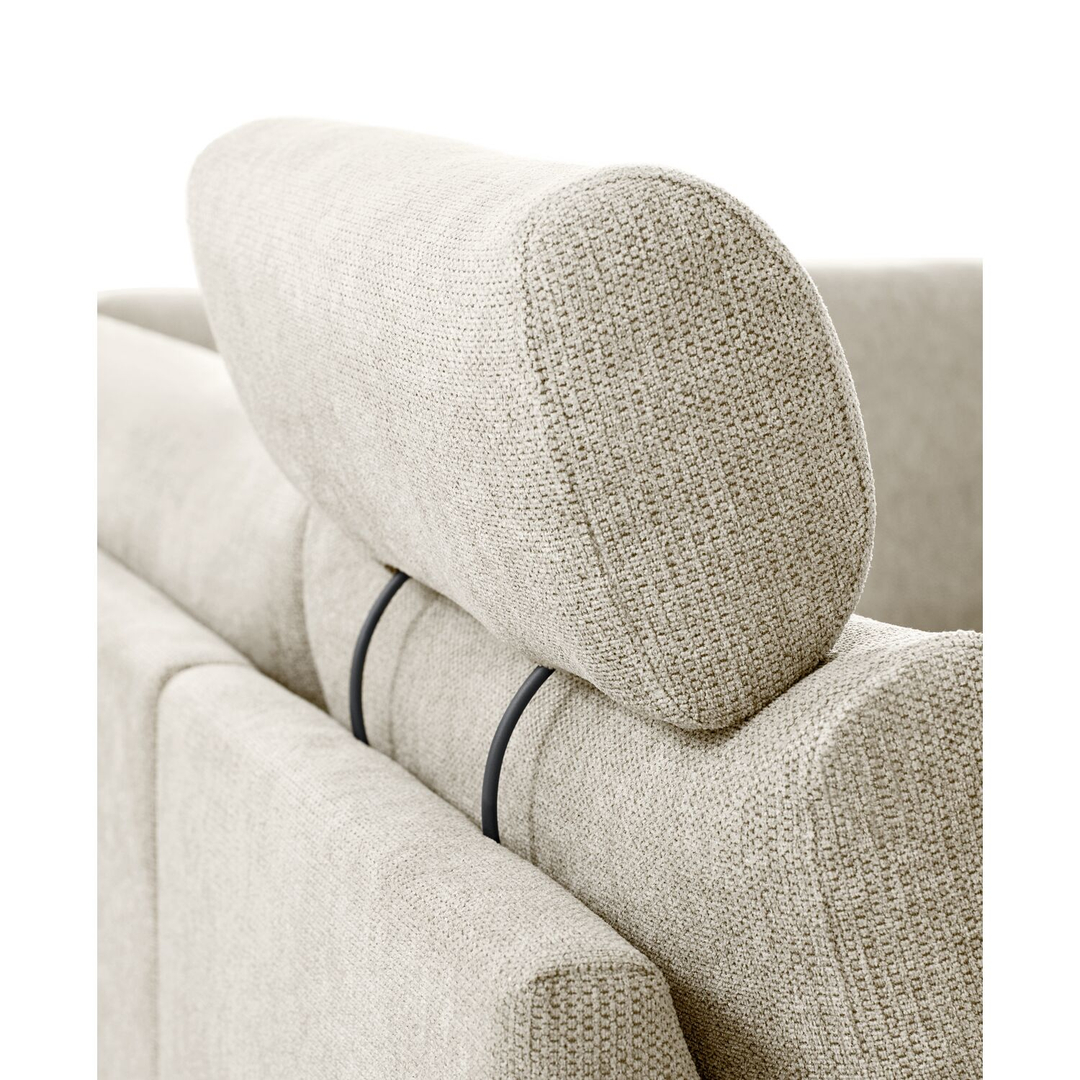 Hoekbank links Florance HR koudschuim beige relaxfunctie