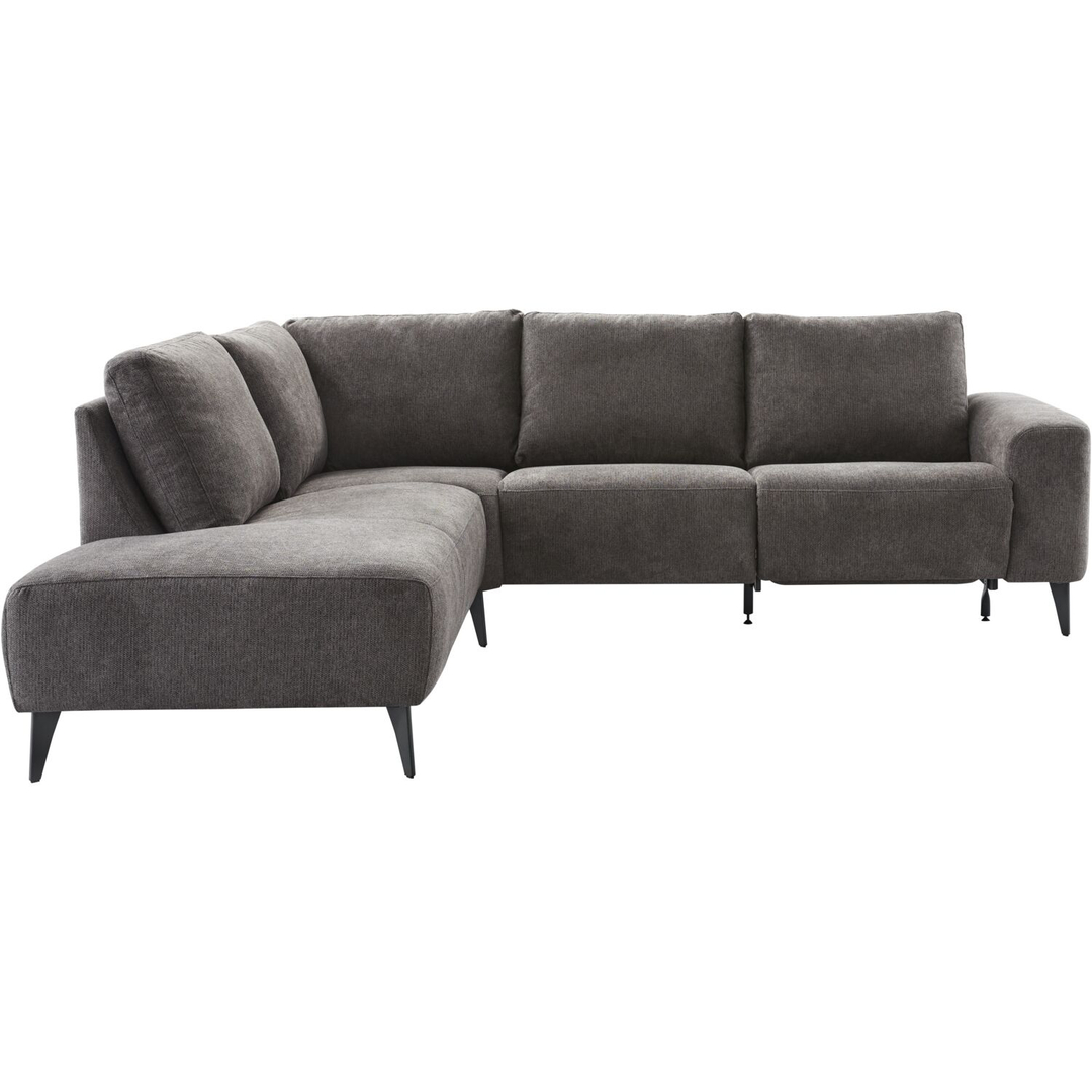 Hoekbank links Davanti pocket HR koudschuim donkergrijs