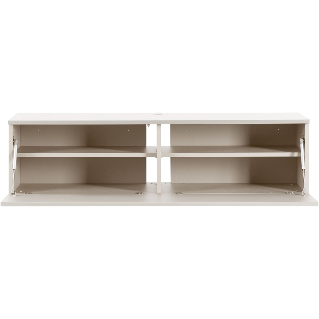 Tv-meubel Simeto 140 cm grijs