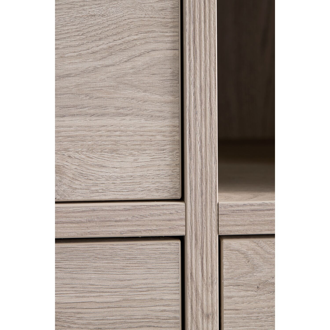 Opbergkast Gradoly 200x110x45 cm grijs
