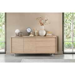 Dressoir Famosa 76x180x45 cm bruin